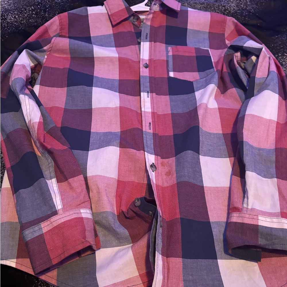 & Other Stories Men's Checkered Shirt - Red, Blue, White